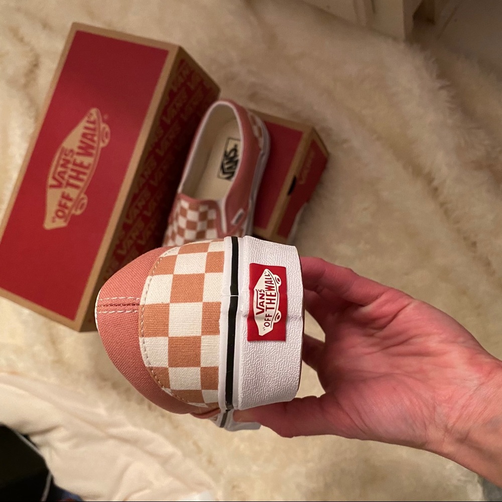 Vans original slip on blush pink checkerboard NWT - Picture 6 of 7